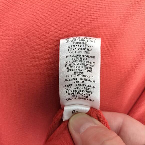 August Max Orange Tank with Sheer Floral Open Kimono Women's Plus Size 2X Korea - Picture 7 of 10